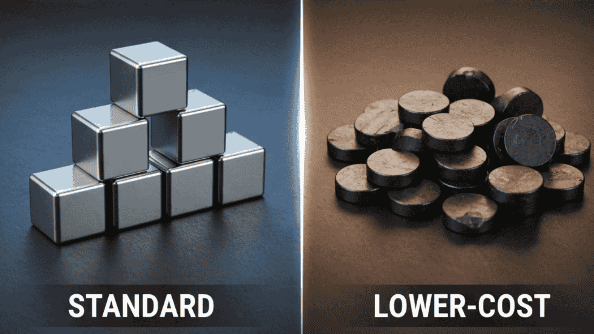 Comparing Standard vs. Lower-Cost Neodymium Magnet Options