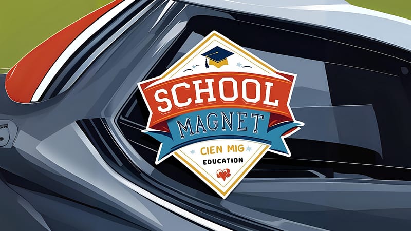 Spread Spirit on the Go with School Car Magnets